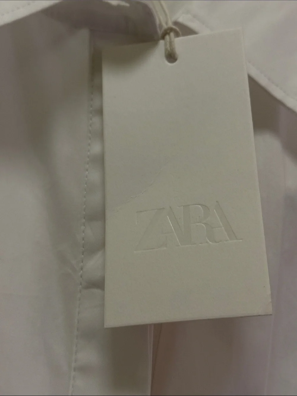 NWT Zara White Sleeveless Peplum Button-Front Top size M - Picture 2 of 5